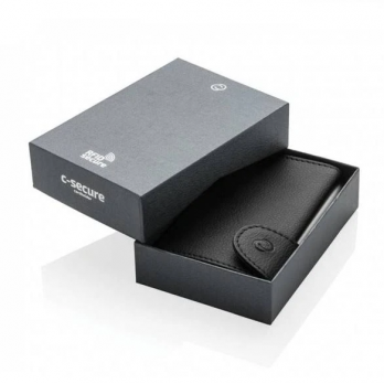 Carteira C-Secure XL RFID 1707XL Preto